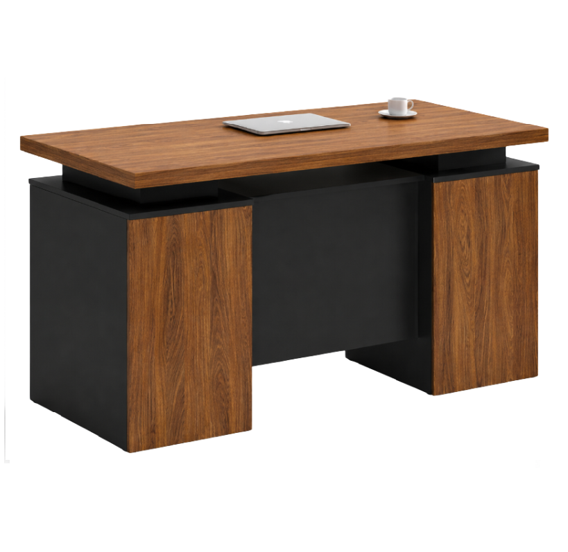 Lemon Balm Office Table with Storage Drawer, 140cm
