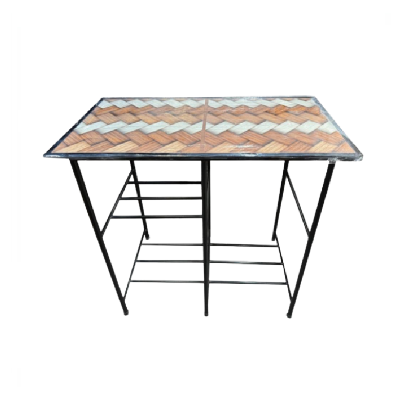 Avior Steel Stove Stand with Open Storage Shelves