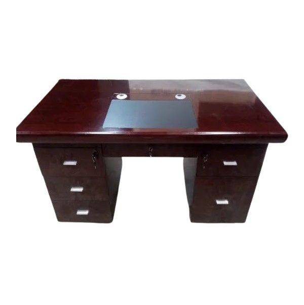 Kale Office Table with 5 Drawers & 3 Locks, 120cm, 140cm & 160cm