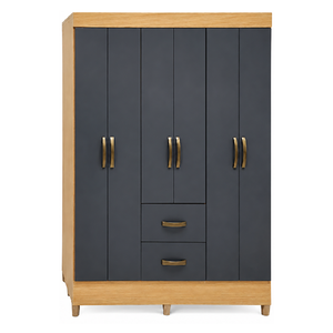 Wallflower 6 Door Wardrobe with 2 Drawers