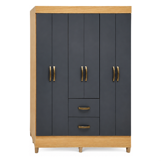 Wallflower 6 Door Wardrobe with 2 Drawers