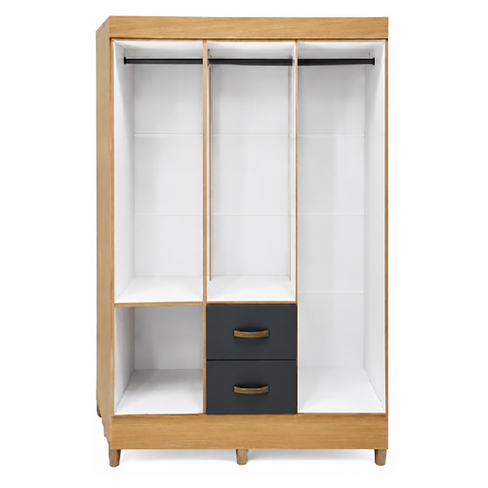 Wallflower 6 Door Wardrobe with 2 Drawers