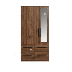 Perci 3 Door Wardrobe with Mirror