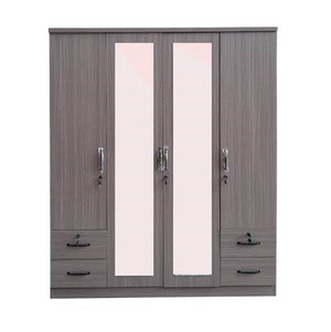Jimin 4 Door Wardrobe with Mirror