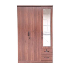 Mosey 3 Door Wardrobe with Mirror & 2 Drawers