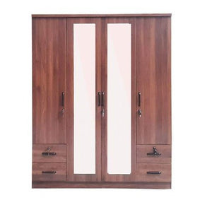 Mosey 4 Door Wardrobe with Mirror & 2 Drawers