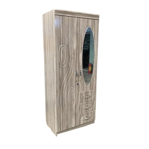 Bennett 2 Door Wardrobe with Mirror & 3 Drawers