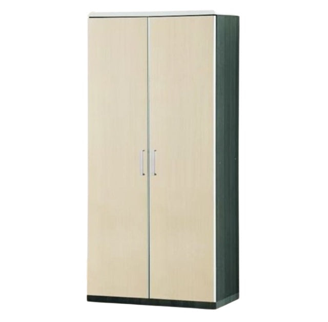 A wooden cabinet with four doors and two drawer, highlighting its elegant craftsmanship and functional storage.