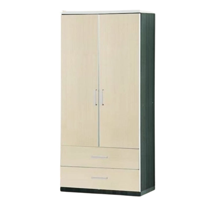 A wooden cabinet with four doors and two drawer, highlighting its elegant craftsmanship and functional storage.