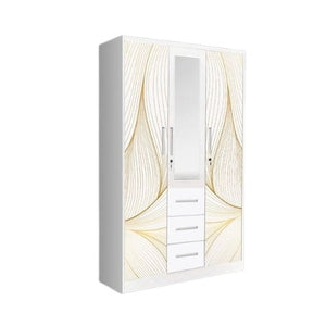 Augustus 3 Door Wardrobe with 3 Drawers & Mirror