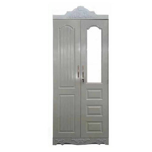 Axton 2 Door Wardrobe with Mirror, Lock & Key