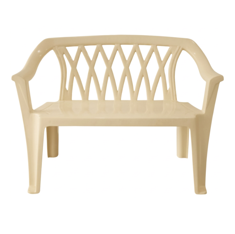 Cofta Diamond Monobloc Bench | 2-Seater| Durable Moulded Polypropylene Plastic