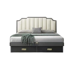 Hampton Upholstered Bed Frame with Storage for Queen to King Size Beds