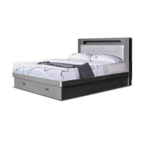 Maverick Upholstered Bed Frame with Storage for Full Double to King Size Beds