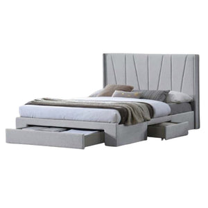 Alec Upholstered Bed Frame with Storage for Queen Size Bed