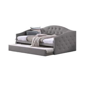 Amelia Daybed | Fabric Upholstered Daybed with Pull-Out Bed