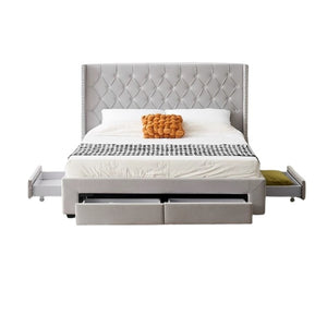 Nara Upholstered Bed Frame for Queen Size Bed