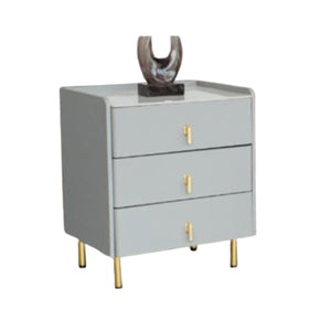 Jaxon Bedside Table | Sintered Top with 3 Drawers