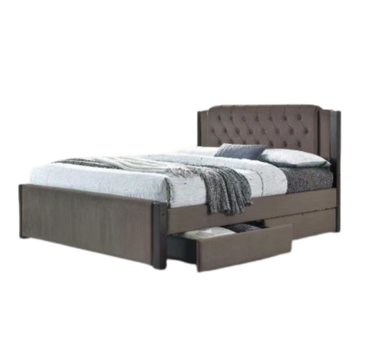 Lara Upholstered Bed Frame for Double to Queen Size Beds