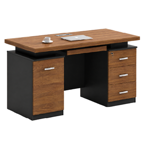Lemon Balm Office Table with Storage Drawer, 140cm