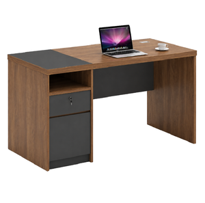 Dariel Office Table with Storage Drawers & Fixed Pedestal, 120cm & 140cm