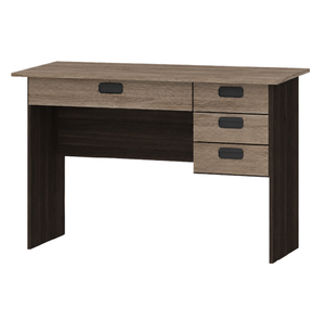 Roscoe Office Table with Lockable Center Drawer & 3-Drawer Pedestal, 120cm