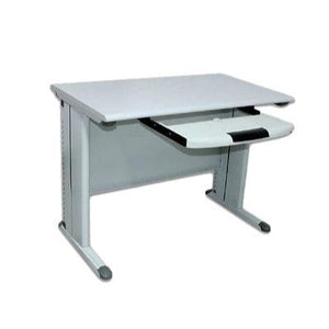 Nikolai Metal Office Table with Keyboard Tray, 70cm