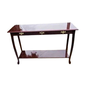 Camellia 112cm Solid Wood Console Table with Shelf