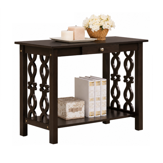 Arrakis 92cm Console Table with Drawer & Lower Shelf