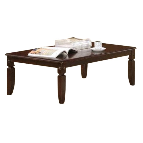 A contemporary coffee table with a magazine placed on top, adding a touch of elegance to the room.