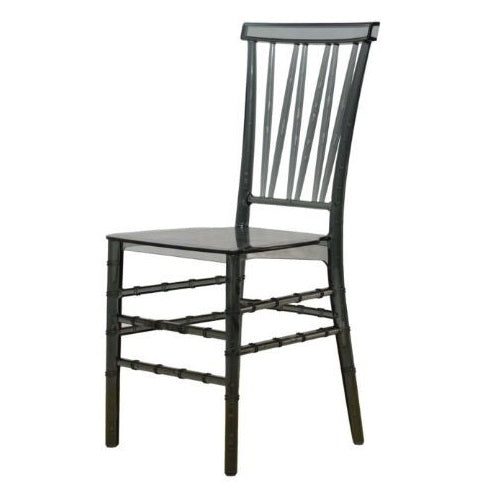 A stylish clear seat, emphasizing contemporary aesthetics and simplicity.