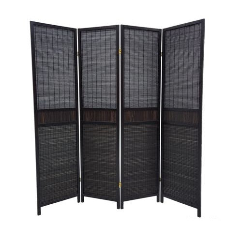 Bamboo panel folding divider, offering a functional and aesthetic solution for space separation in any room.
