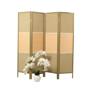 Maya 4 Panel Folding Room Divider | Bamboo Divider