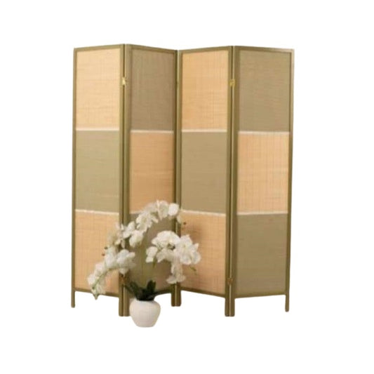 Emily 4 Panel Folding Room Divider | Bamboo Divider