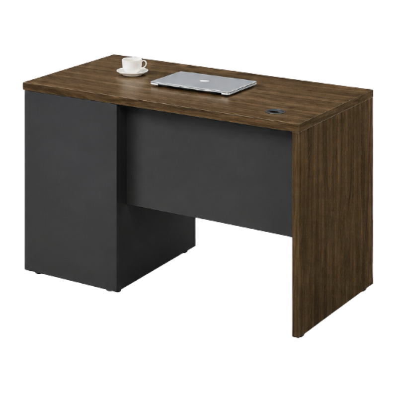 Ginger Office Table with Open Shelf, Drawer & Lock, 120cm