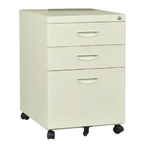 Emrys 3-Drawer Mobile Pedestal with Central Locking & Pen Tray, 40cm