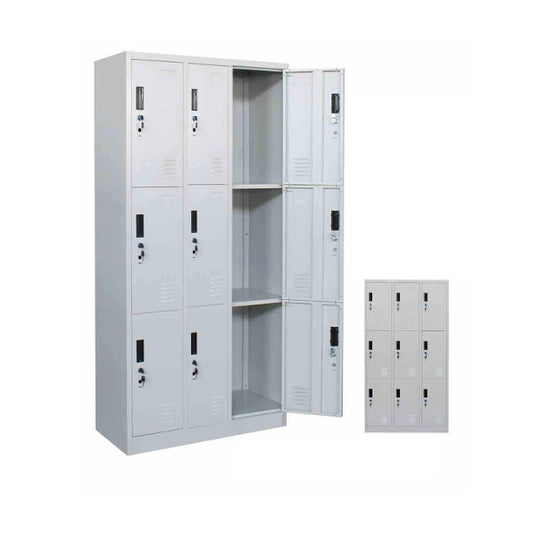Finnian 9-Door Steel Locker, 90cm
