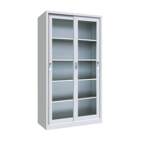 A gray metal locker with compartments, designed for efficient storage and easy access.