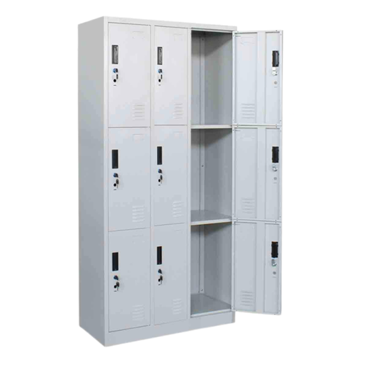 Finnian 9-Door Steel Locker, 90cm