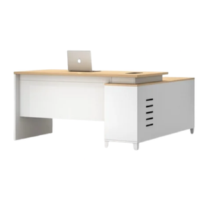Jax L-Type Executive Table with Cabinet & Drawer, 160cm
