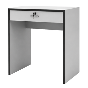 Coleus Office Table with Lockable Drawer, 61cm