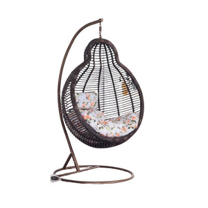 Bluebell Rattan Hanging Egg Chair with Rotatable Hook, Medium & Large