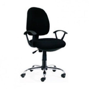 Heath Mesh Computer Chair with Armrests & Chrome Base
