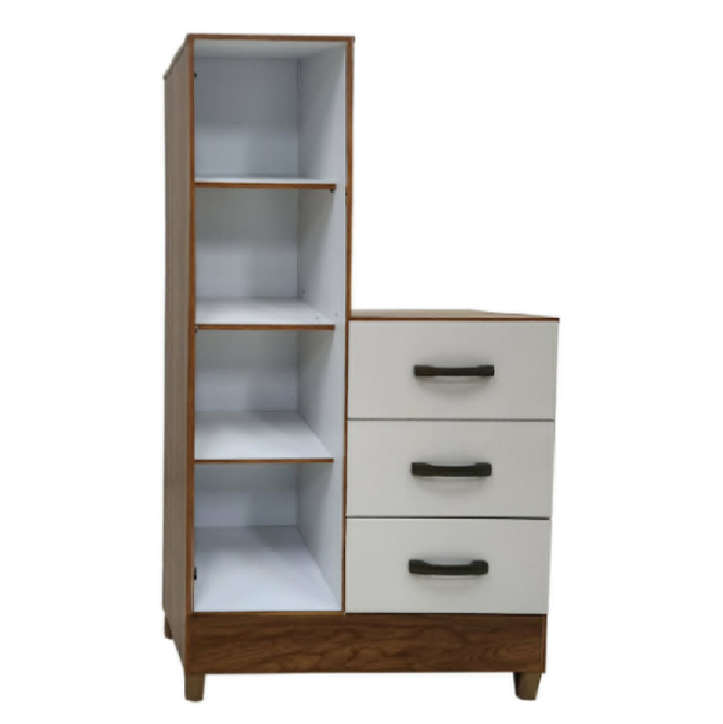 Citronella Single Door Wardrobe with Mirror & 3 Drawers