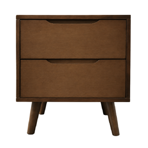 Crimson Bedside Table | 2 Storage Drawers