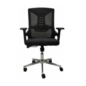 Oren High-Back Mesh Desk Chair with Padded Fabric Seat