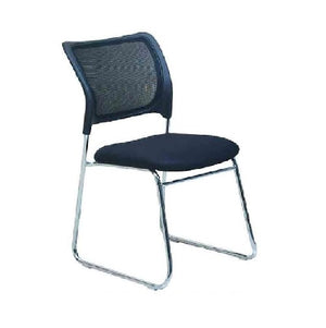 Mitchell Visitor Chair with Mesh Back, Mesh Seat & Chrome Sled Base