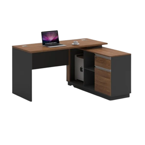 Cristian L-Type Executive Table with Fixed Extension, 140cm & 160cm