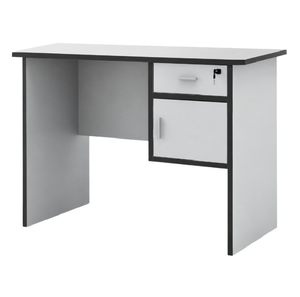 Heuchera Office Table with Lockable Drawer, 107cm