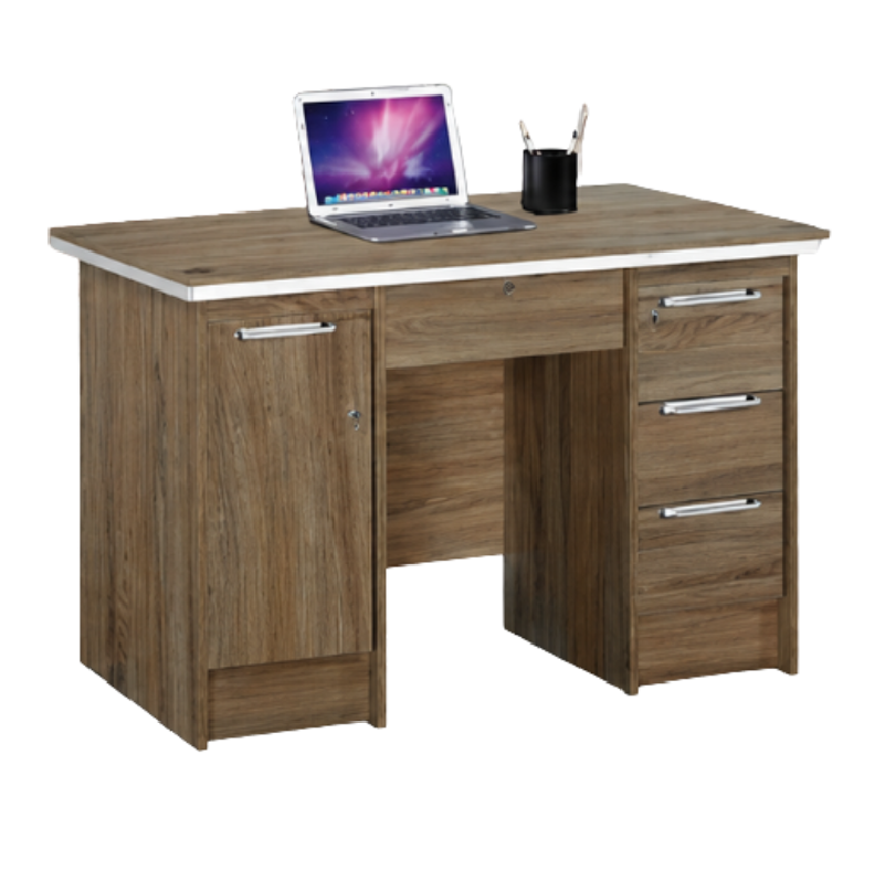 Lemongrass Office Table with 5 Drawers & 3 Locks, 120cm